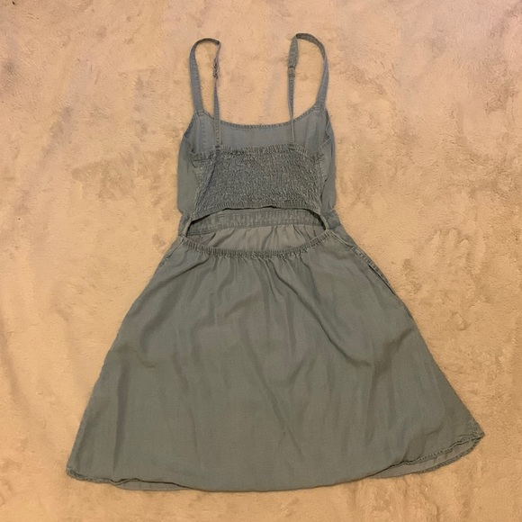 Garage Denim Mini Dress with Back Cut-Out and Pockets Size XS - Picture 2 of 6